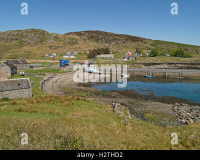 Scalasaig terminal de ferries, l'île de Colonsay, Ecosse, Royaume-Uni. Banque D'Images