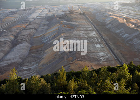 Tagebau mine de surface de Hambach, Rhénanie du Nord-Westphalie, Allemagne. Banque D'Images
