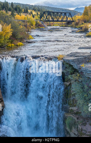 Lundbreck Falls, Crowsnest Pass Alberta Canada Banque D'Images