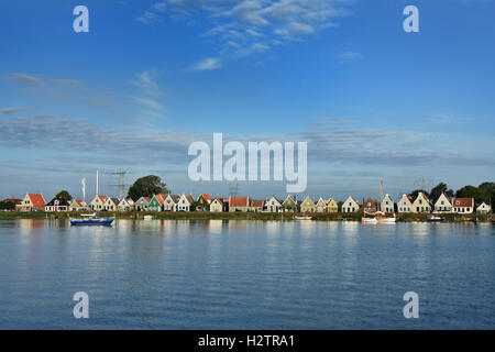 Durgerdam partie de la municipalité de village Amsterdam 7 km à l'est de la ville le long de la digue de l'IJsselmeer. Pays-bas Hollande Banque D'Images