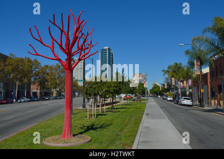 Parque de Los Pobladores, San Jose CA Banque D'Images