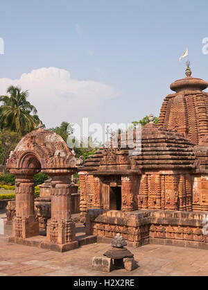 Hindu Temple Mukteshvara à Bhubaneswar, Orissa, Inde Banque D'Images