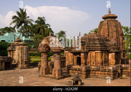 Hindu Temple Mukteshvara à Bhubaneswar, Orissa, Inde Banque D'Images