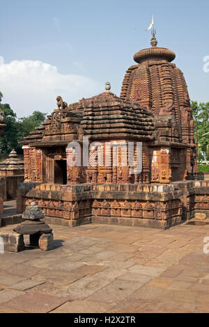 Hindu Temple Mukteshvara à Bhubaneswar, Orissa, Inde Banque D'Images