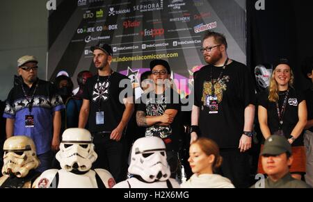 Jakarta, Indonésie. 06Th Oct, 2016. Les artistes invités assisteront à la cérémonie d'ouverture le Comic Con l'Indonésie © Gusti Aldi/Pacific Press/Alamy Live News Banque D'Images