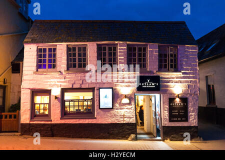 Outlaw's Fish Cuisine, administré par le célèbre chef Nathan Outlaw, à Port Isaac, Cornwall, Angleterre, Royaume-Uni Banque D'Images