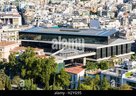 Le nouveau Musée de l'Acropole, Athènes dans la banlieue de Makrygianni, Athènes, Grèce Banque D'Images