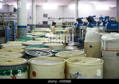 Les machines de la production de coton de Multan Pakistan Banque D'Images