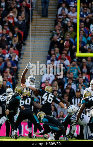 Le stade de Wembley, Londres, Royaume-Uni. 09Th Oct, 2016. NFL International Series. Indianapolis Colts contre Jacksonville Jaguars. Credit : Action Plus Sport/Alamy Live News Banque D'Images