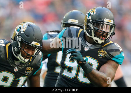 Le stade de Wembley, Londres, Royaume-Uni. 09Th Oct, 2016. NFL International Series. Indianapolis Colts contre Jacksonville Jaguars. Credit : Action Plus Sport/Alamy Live News Banque D'Images