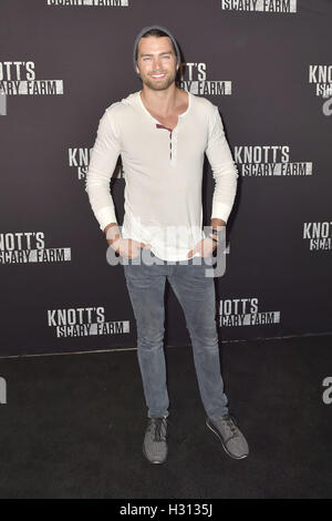 Buena Park, États-Unis d'Amérique. Sep 30, 2016. Pierson Fode à 'Knott's Scary Farm' Tapis noir Événement au Knott's Berry Farm. Buena Park, 30.09.2016 | Verwendung weltweit/alliance Photo © dpa/Alamy Live News Banque D'Images