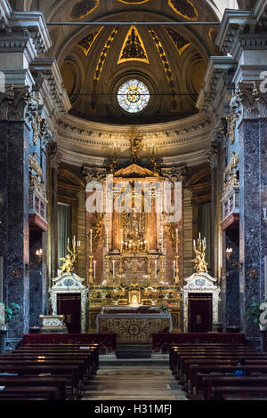 Rome. L'Italie. Chiesa di Santa Maria in Via, 1594, Largo Chigi. Banque D'Images