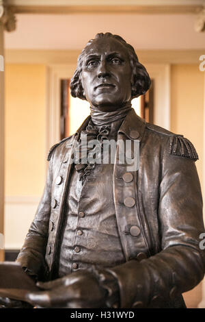 Statue de George Washington à la State House à Annapolis (Maryland) Banque D'Images