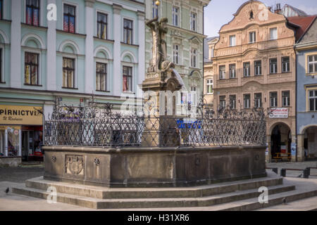 Vieux Bourg de Liberec en République tchèque Reichenberg Banque D'Images