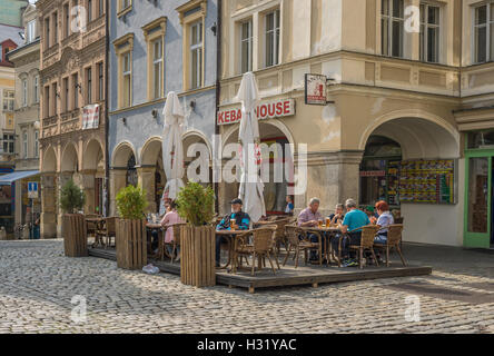 Vieux Bourg de Liberec en République tchèque Reichenberg Banque D'Images