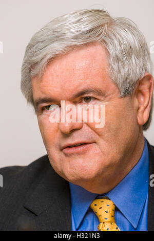 WASHINGTON, DC, USA - Newt Gingrich, ancien président de la Chambre des Représentants. Banque D'Images