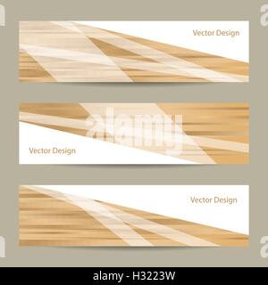 Ensemble de bannières horizontales Illustration de Vecteur
