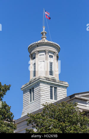 La coupole de la Tennessee State Capitol à Nashville, Tennessee. Banque D'Images