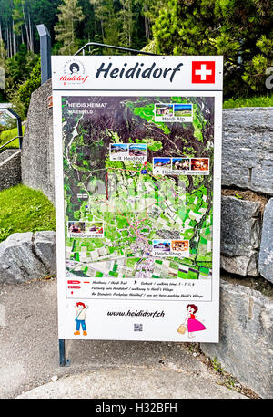 Heidi près de Maienfeld, Suisse, Grisons ; d'Heidi, Schweiz Banque D'Images