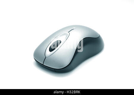 Souris d'ordinateur sans fil isolé sur fond blanc Banque D'Images