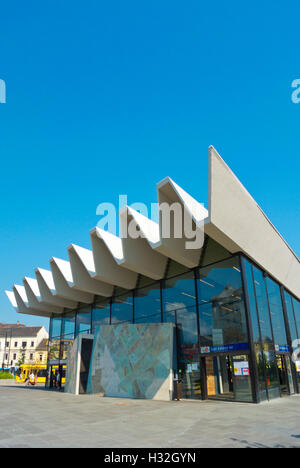 La station de métro extérieur, Szell Kalman ter Moszkva ter ancien, Buda, Budapest, Hongrie, Europe Banque D'Images