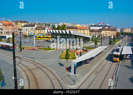 Szell Kalman ter Moszkva ter, l'ancien, après 2016, de rénovation, de Buda Budapest, Hongrie Banque D'Images