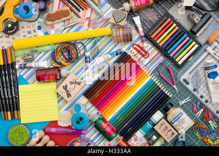 L'art et l'élaboration de modèle de matériaux Banque D'Images