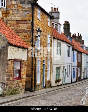 Gîtes et chambres d'Henrietta Street Whitby, North Yorkshire Angleterre UK Banque D'Images