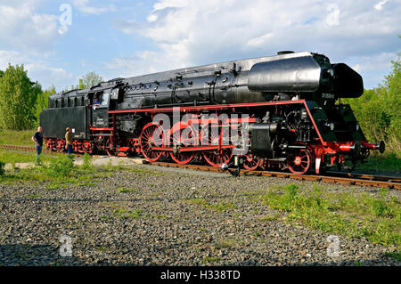 Locomotive à vapeur no. 01 0509-8 à la Locomotive à vapeur, Musée Allemand Neuenmarkt, Franconia, Bavaria Banque D'Images