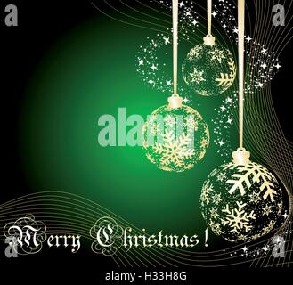 Boule de Noël faite de flocons Illustration de Vecteur