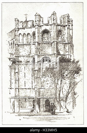 La couronne de Becket, la cathédrale de Canterbury - de 'Cassell's Illustrated Histoire universelle" - 1882 Banque D'Images