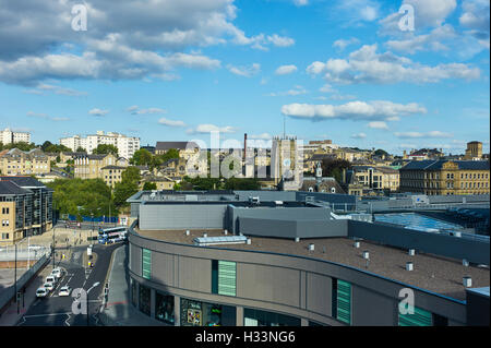 Horizon de Bradford vers la cathédrale et le quartier allemand Banque D'Images