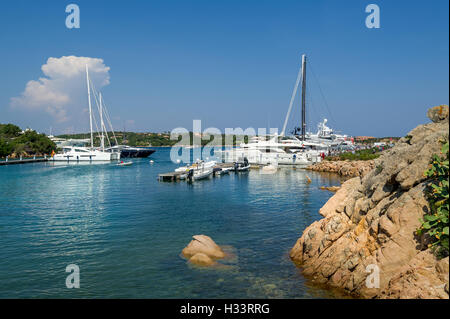 Location à Porto Cervo Marina Bay Banque D'Images