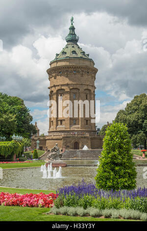 Wasserturm, Mannheim, Baden-Wurttemberg, Germany Banque D'Images