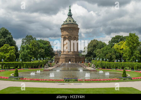 Wasserturm, Mannheim, Baden-Wurttemberg, Germany Banque D'Images