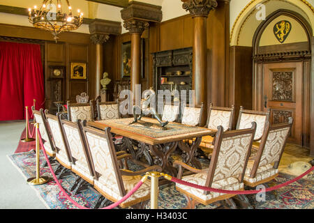 Le Gallery Room au Château Reichsburg Cochem,, Rheinland-pfalz, Allemagne Banque D'Images