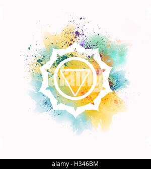 Manipura chakra Banque D'Images