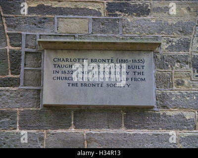 Le village de Haworth, dans le Yorkshire, Angleterre, le coeur de la Bronte Country Banque D'Images