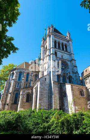 Cathédrale Saint-Pierre à Genève, Suisse Banque D'Images