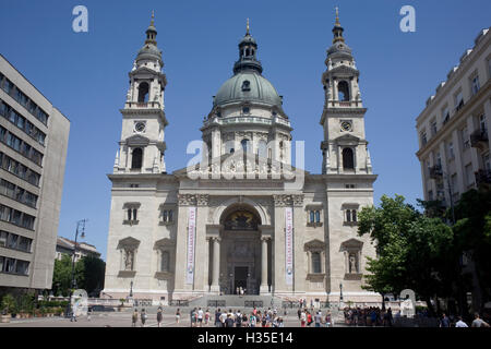 La basilique Saint-Étienne, la plus grande église de Budapest, Hongrie Banque D'Images