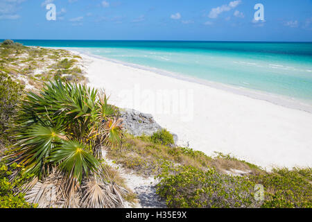 Dunes de sable de Playa Pilar, Cayo Guillemo, Jardines del Rey, province de Ciego de Avila, Cuba, Antilles, Caraïbes Banque D'Images