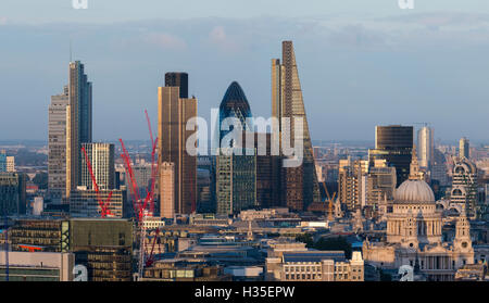 Vue de la ville de Londres, dans le haut de Centre Point tower, London, England, UK Banque D'Images