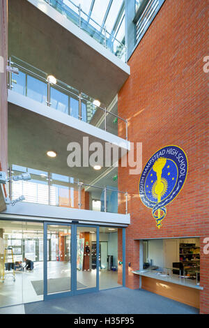 La Journée des filles à l'école Trust sud de Hampstead High School, Royaume-Uni. Banque D'Images