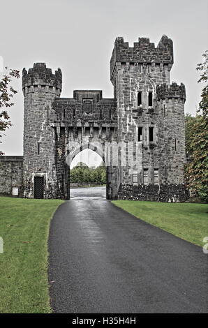 Ashford castle. Le Comté de Mayo, Irlande - HDR Banque D'Images