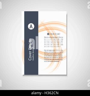 Brochure business template. Abstract vector background Wave design pour votre couverture, livre, un magazine ou une présentation Illustration de Vecteur