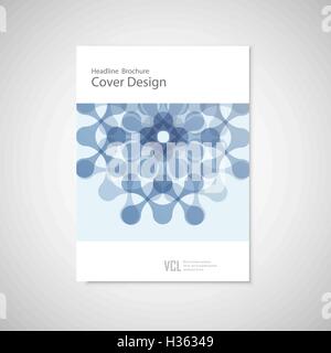 Modèle vectoriel avec la figure abstraite. Brochure pour votre projet d'entreprise Illustration de Vecteur