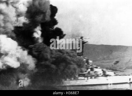 Naufrage de la flotte française à Mers el Kebir, - - 1940 Banque D'Images