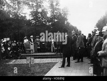 Dévoilement de l'Hindenburg en fer de Berlin, 1915 Banque D'Images