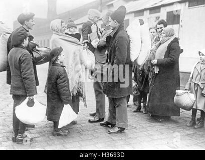 L'émigration des colons allemands de la Russie, 1922 Banque D'Images