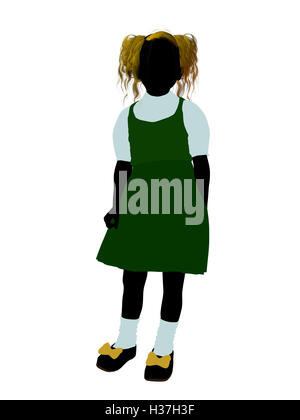 Goldielocks Illustration Silhouette Banque D'Images